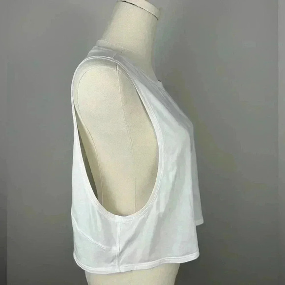 Lululemon Muscle Love Crop Tank *Tencel White Size 12 - Picture 10 of 11